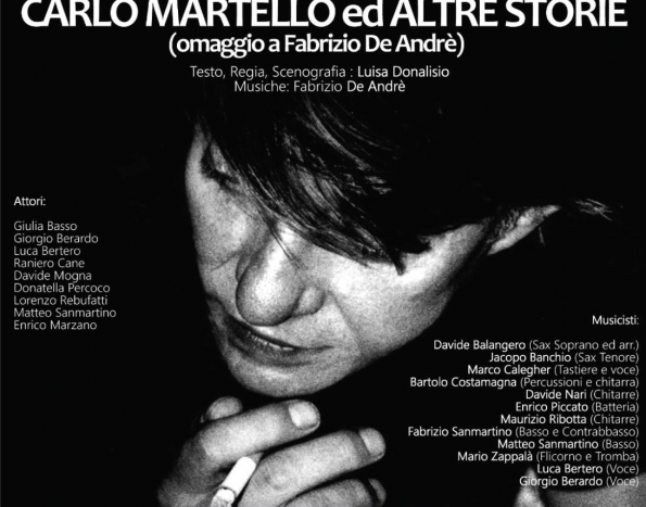 Carlo Martello e altre storie, l’omaggio a Fabrizio De Andrè in scena sotto le stelle a Villa Belvedere di Saluzzo
